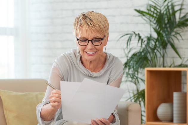 Portrait of smiling senior woman