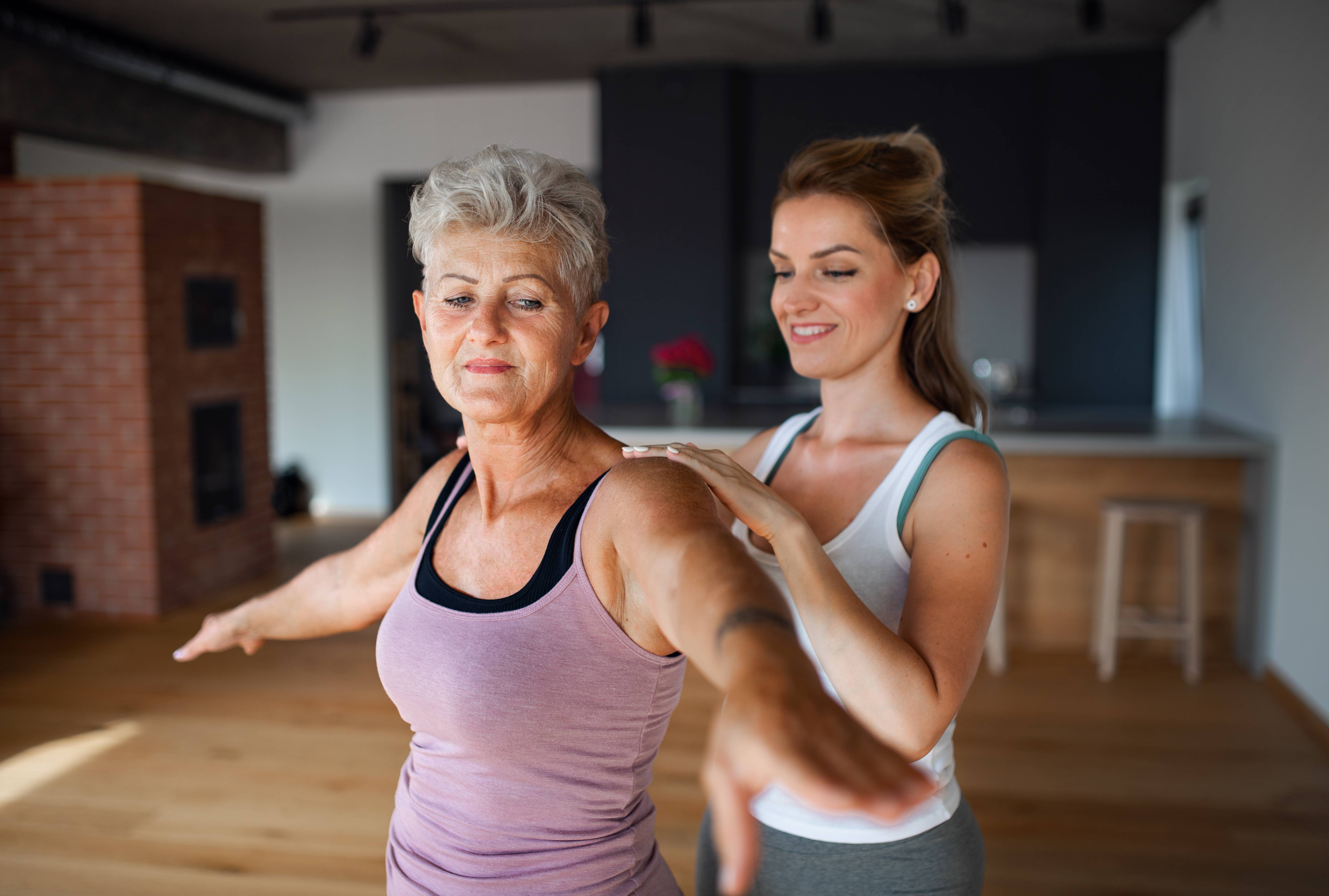 Active senior woman
