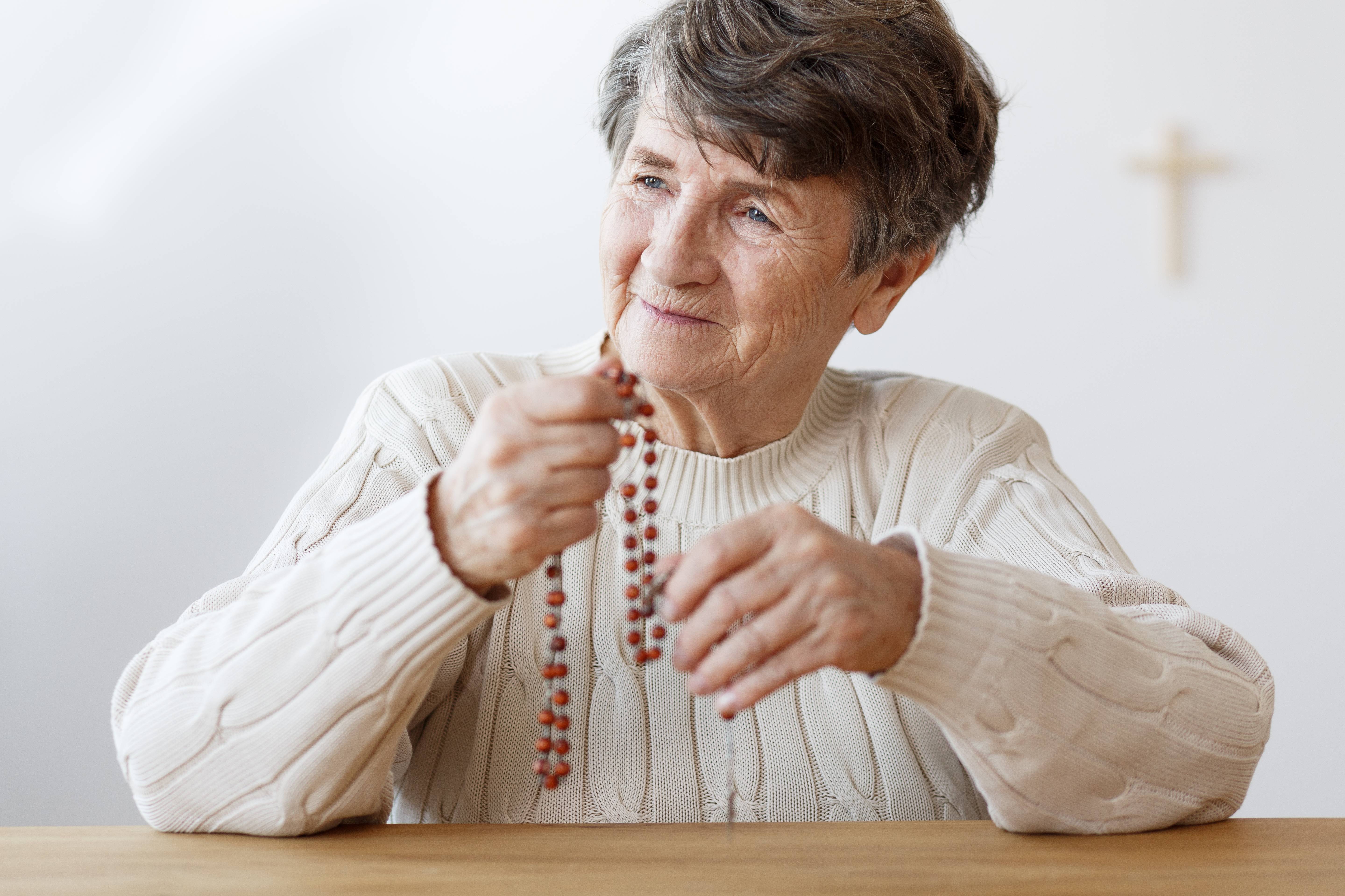 Smeiling grandmother